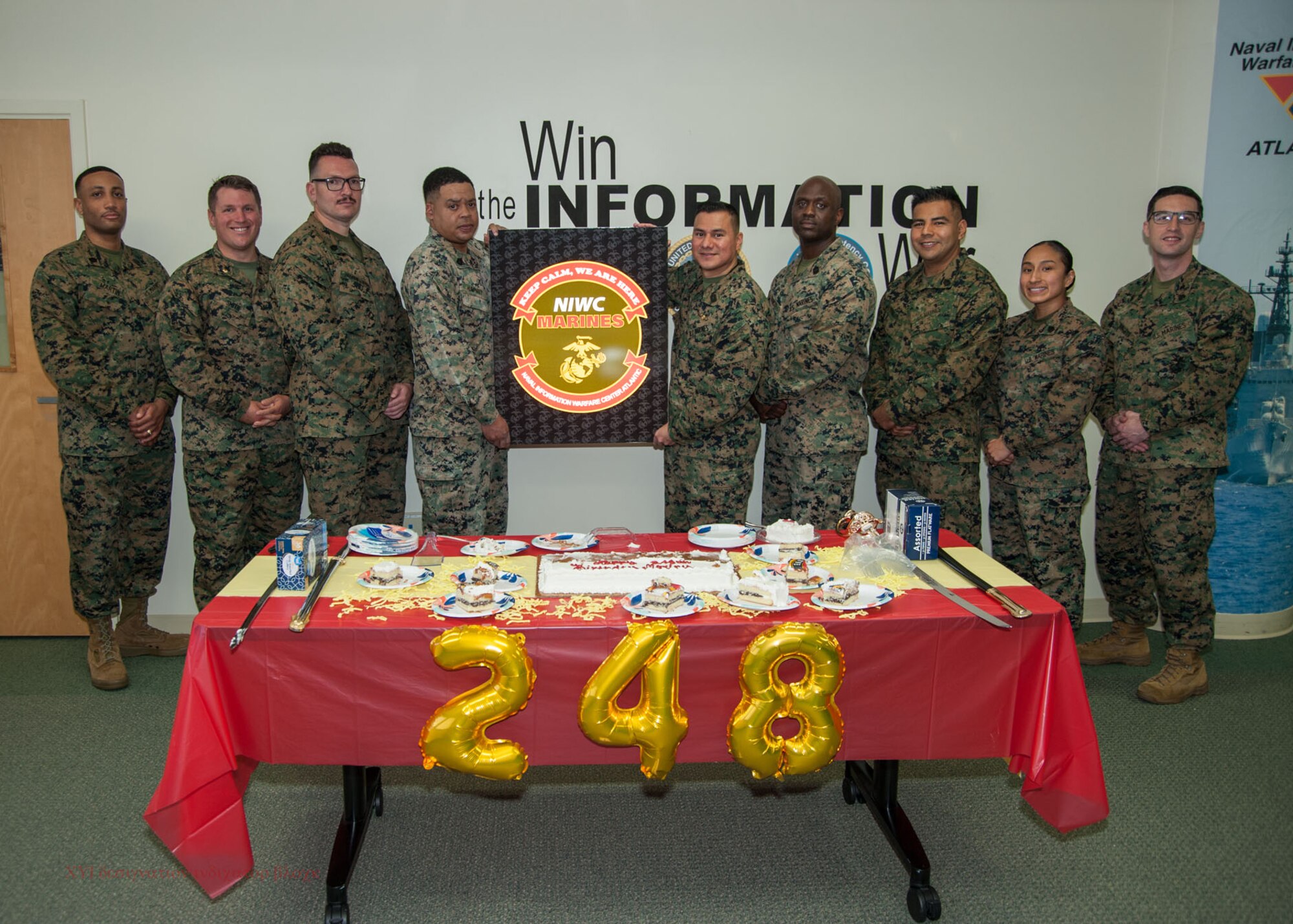 NIWC Atlantic celebrates USMC 248th Birthday in Hampton Roads, VA on 7 Nov 2023.