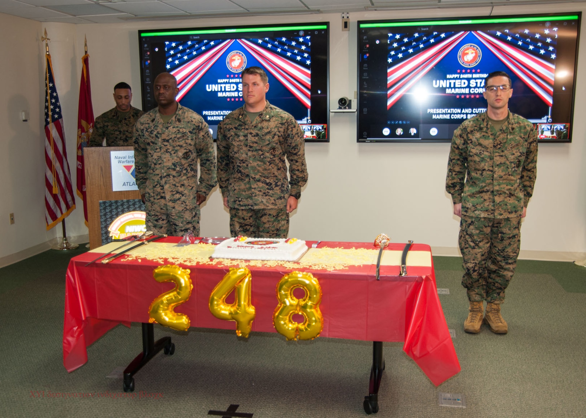 NIWC Atlantic celebrates USMC 248th Birthday in Hampton Roads, VA on 7 Nov 2023.