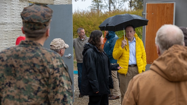 Automated additive construction demonstration at Camp Atterbury, Indiana