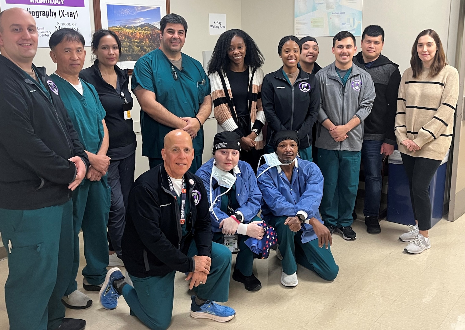 Some of the radiologic technologists at Walter Reed National Military Medical Center who play a huge role in the safe, quality health care delivered at WRNMMC.