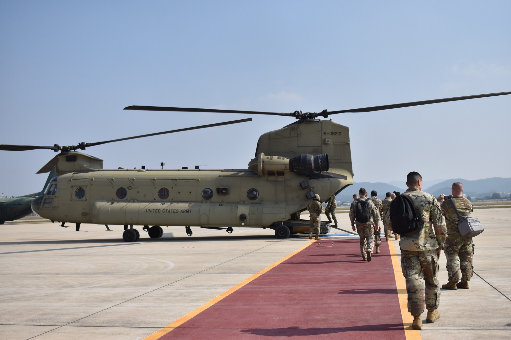 U.S. service members visit Gwangju Air Base, Republic of Korea, Oct. 26, 2023, during this year’s Air Boss Conference, hosted by 7th Air Force leadership.