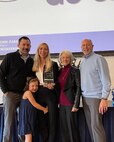 Naval Undersea Warfare Center Division, Keyport Undersea Systems Acquisition and Assessment Division Head Libby Solomon pictured with family during Montana State University’s 2023 Homecoming Awards and Academy of Distinguished Alumni ceremony.