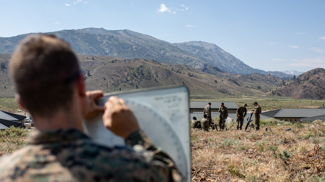 Force Multiplier | U.S. Marines with 1st Battalion, 24th Marine Regiment conduct mortar drills with an M252A1 81mm mortar at Mountain Warfare Training Center