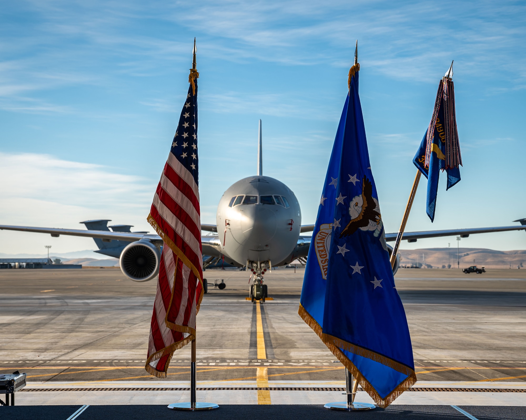 Lt. Col. Emma Piehl assumed command of the 349th Aeromedical Evacuation Squadron on November 4, 2023, at Hangar 46 on Travis Air Force Base, Calif.