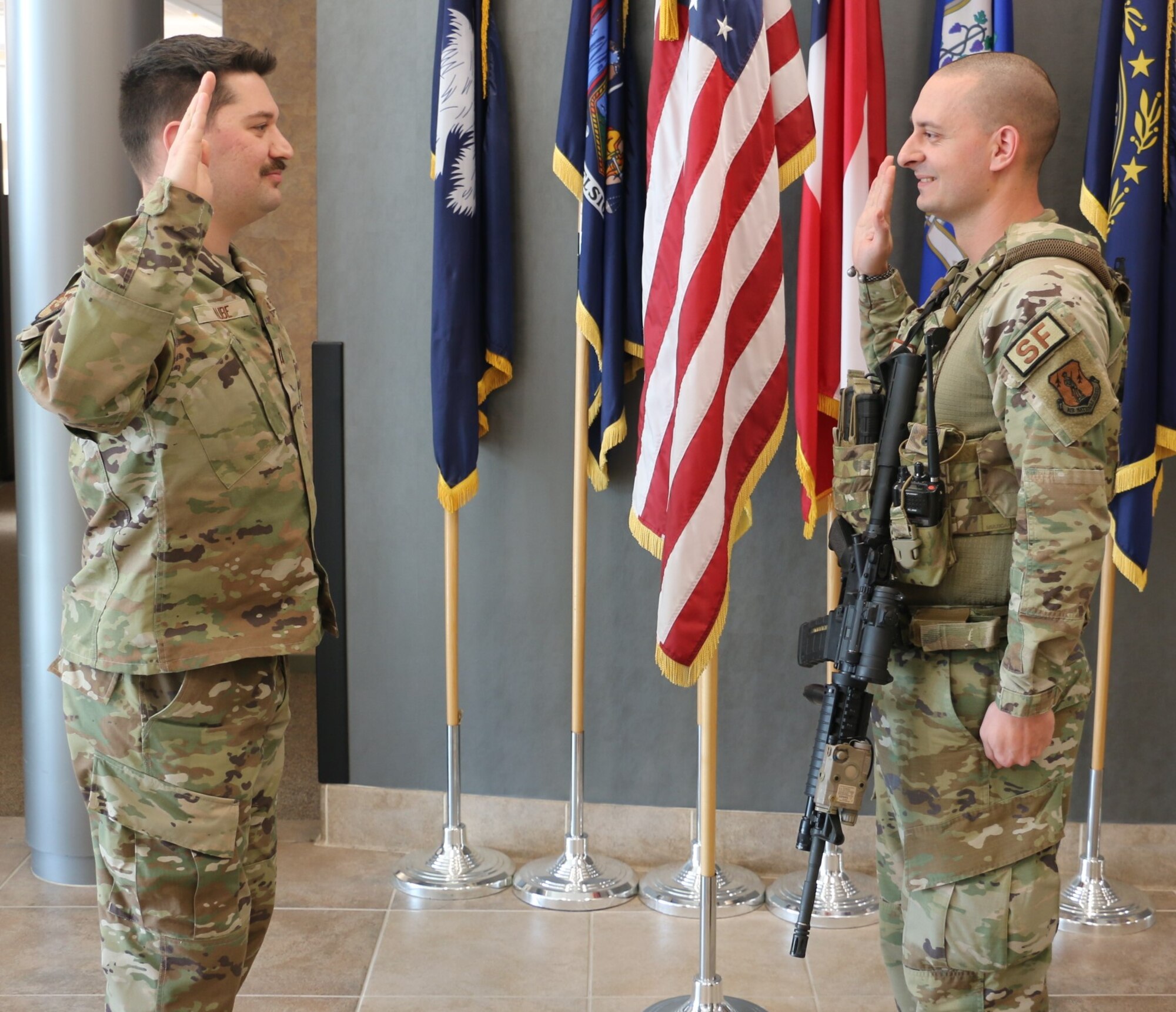 224th ADG Airman reenlists