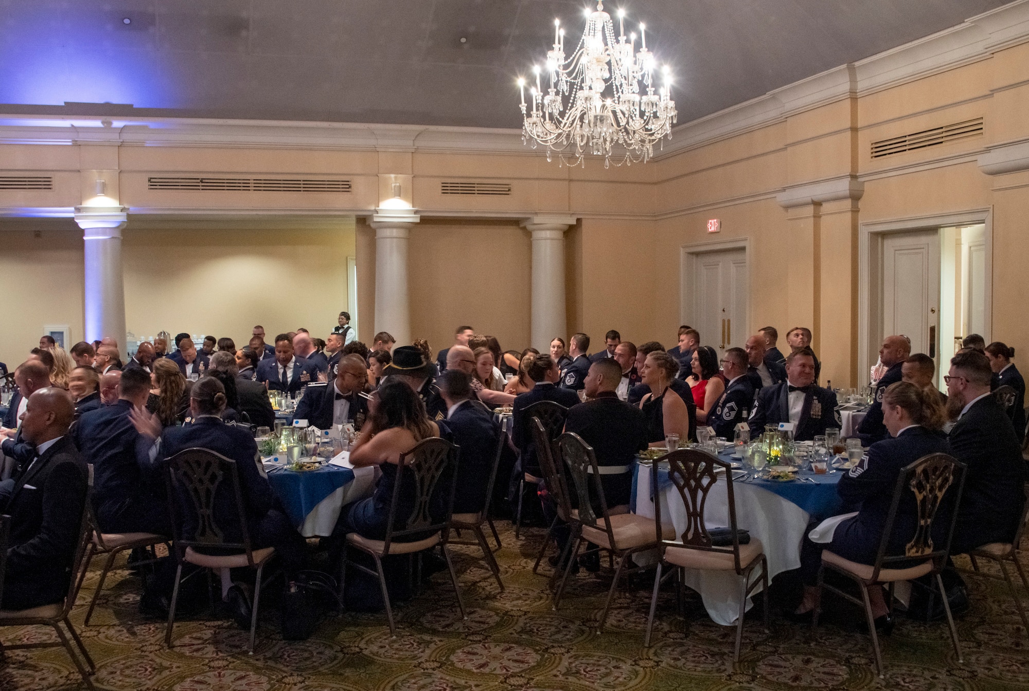 More than 150 servicemembers and civilians attended the Senior Noncommissioned Officer Academy's 50th Anniversary Gala at the Montgomery Country Club, Montgomery, Ala., Nov. 9, 2023. (U.S. Air Force photo/Tech. Sgt. John Clark)