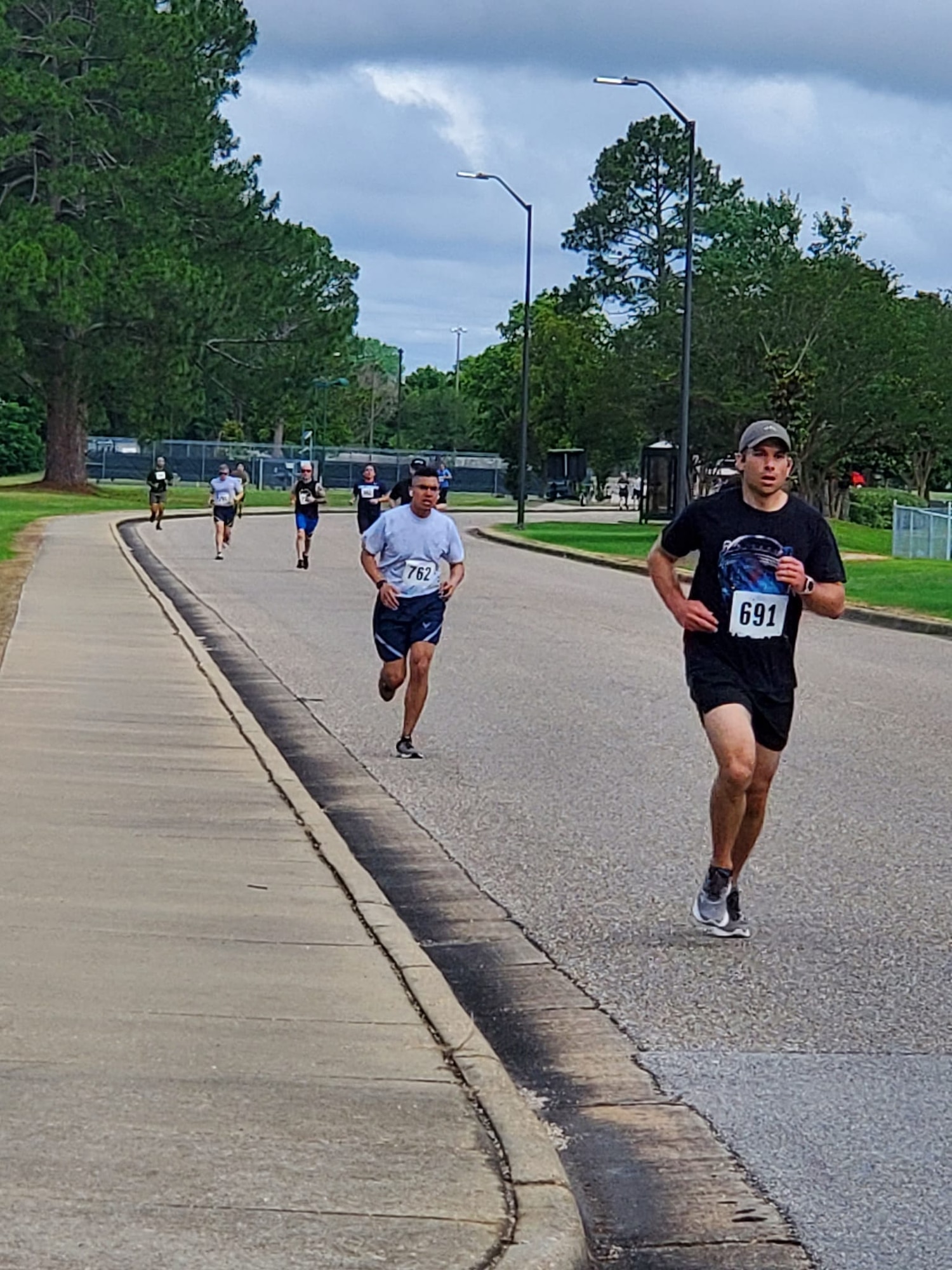 Runners participate in the SNCOA 50th Anniversary 5K run on Maxwell Air Force Base - Gunter Annex, Ala., May 21, 2023. (Courtesy photo)