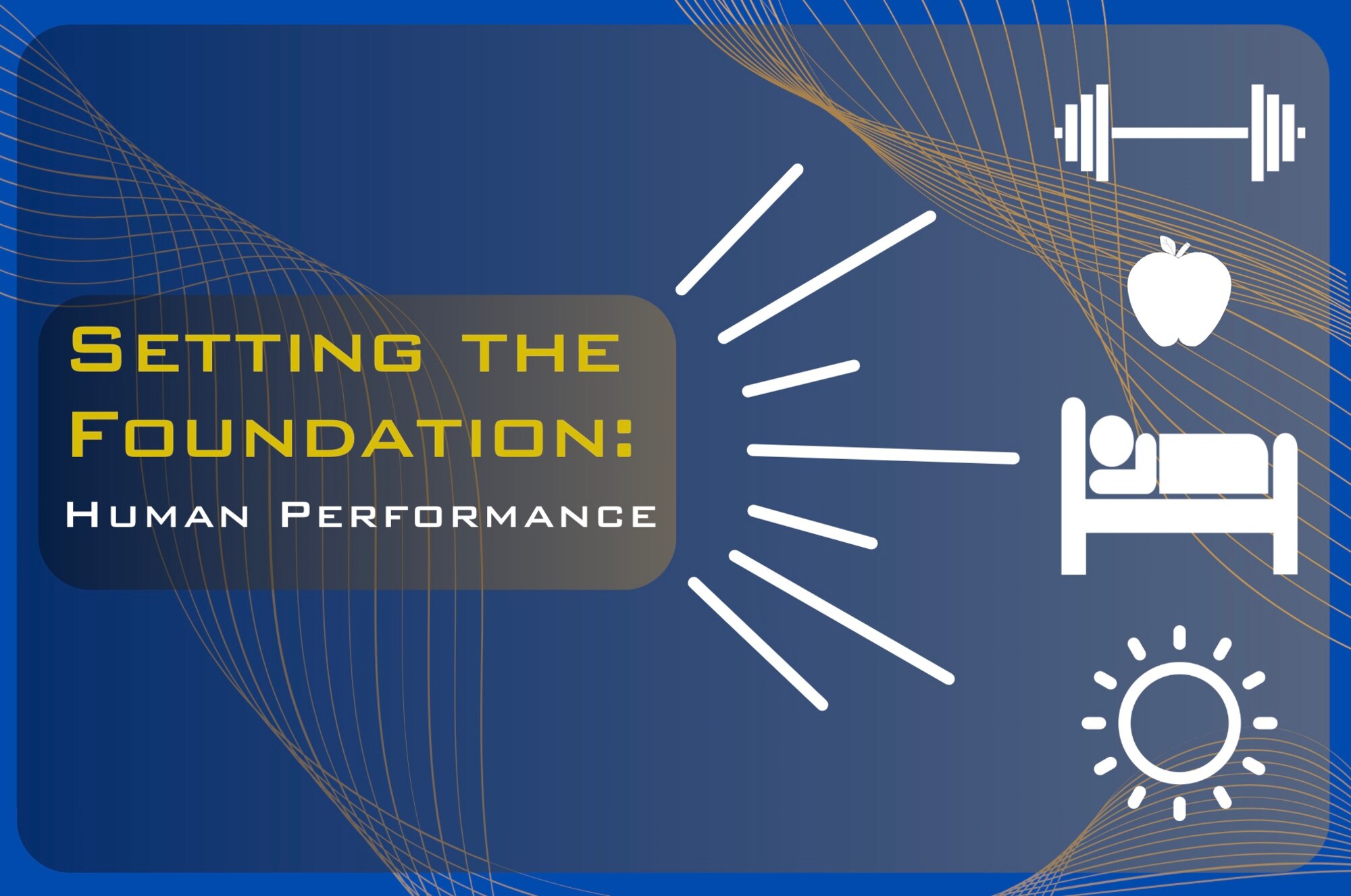 U.S. Air Force graphic designed to highlight human performance.