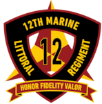 The official command seal for 12th Marine Littoral Regiment
