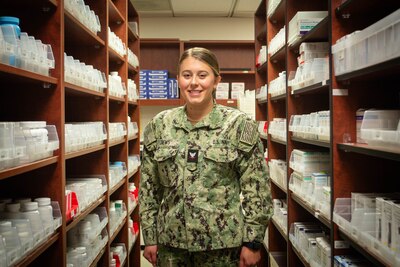 Hospital Corpsman Third Class Sophia Crews is the U.S. Navy’s Junior Pharmacy Technician of the Year for 2023.  The Phoenix Arizona Native serves aboard Naval Health Clinic Cherry Point as the Leading Petty Officer of the facility’s Pharmacy and credits the encouragement her father, a former rescue swimmer, as her inspiration to continue serving.
