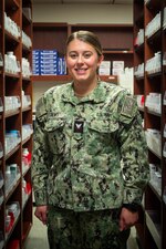 Hospital Corpsman Third Class Sophia Crews is the U.S. Navy’s Junior Pharmacy Technician of the Year for 2023.  The Phoenix Arizona Native serves aboard Naval Health Clinic Cherry Point as the Leading Petty Officer of the facility’s Pharmacy and credits the encouragement her father, a former rescue swimmer, as her inspiration to continue serving.