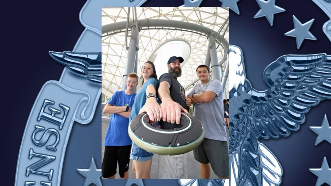 DLA at Oklahoma City's employee, Jason Howell, took on the “Tron Lightcycle / Run” rollercoaster ride with his family during their first visit to Disney World,