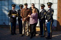 Retired Office of the Chief of Army Reserve command sergeant major commemorated with Honor Guard ceremony on Veterans Day