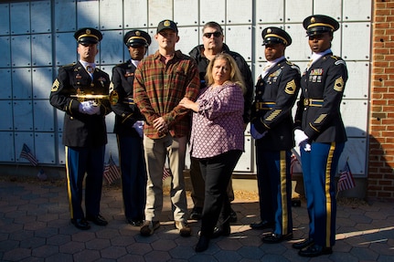 Retired Office of the Chief of Army Reserve command sergeant major commemorated with Honor Guard ceremony on Veterans Day