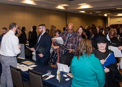 job fair candidates photo