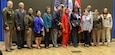 Retired Army Col. and Maryland Army Reserve Ambassador Edna W. Cummings stands with friends and colleagues, to include Maj. Gen. Kris A. Belanger, commanding general of the U.S. Army Reserve’s 99th Readiness Division (second from right), during the 122nd birthday celebration of the Army War College held at Carlisle Barracks, Pennsylvania, Nov. 15, 2023.