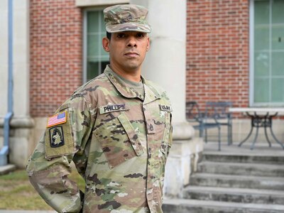 Louisiana Army National Guard Staff Sgt. Bruce A. Phillips Jr., from Port Sulphur, Louisiana, is a proud Native American who has more than 21 years of service.