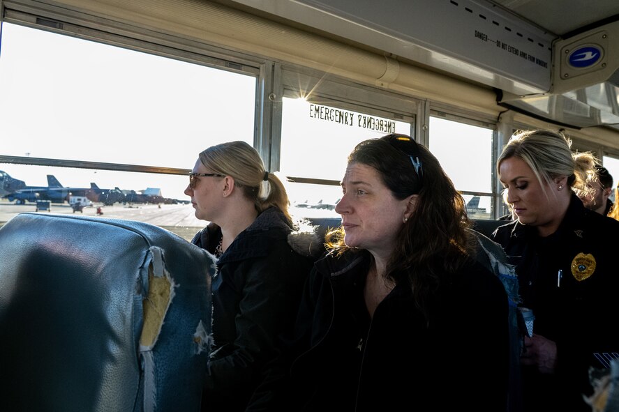 Community Leadership Institute (CLI) students tour Minot Air Force Base, North Dakota, Nov. 15, 2023. CLI is a professional development course hosted each year by the City of Minot’s Chamber of Economic Development Corporation to educate students about various industries in the Minot community. (U.S. Air Force photo by Airman 1st Class Alyssa Bankston)