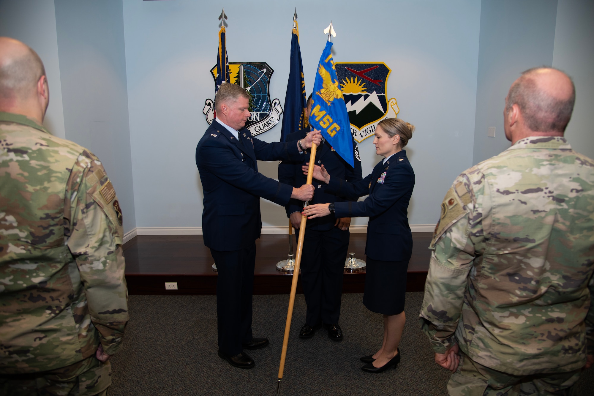 Lt. Col. Kelly Barton assumes command of 142nd MSG