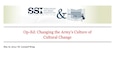 Cover for Op-Ed: Changing the Army's Culture of Cultural Change
