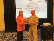 Philadelphia— Command Master Chief Jeff Hiscocks recognizing “Teammates of the Day” at the Philadelphia Talent Pipeline Project 2023-2024 Orientation/Kick-Off event.
