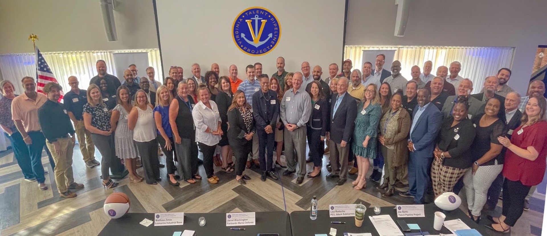 Hampton Roads, Virginia – A group photo at the Navy Submarine Industrial Base (SIB) Program’s Talent Pipeline Project Orientation/Kick-Off on September 21, 2023