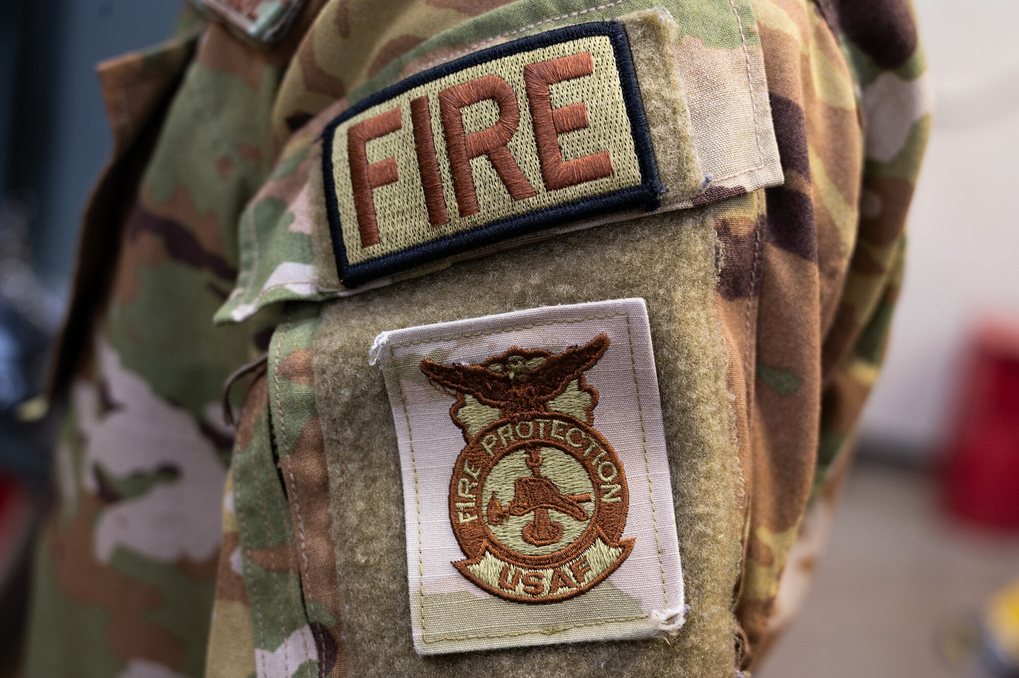 U.S. Air Force Senior Airman Desmond Thomas, 354th Civil Engineering Squadron fire and emergency services dispatcher poses for a photo November 7, 2023 at Fire Station 1 Eielson Air Force Base, Alaska.