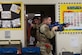 U.S. Air Force Senior Airmen Michael Smith, left, and Sean Martyn, with the 316th Security Force Squadron, perform a security sweep of a classroom during active shooter training at Imagine Andrews Public Charter School at Joint Base Andrews, Md., Nov. 7, 2023. The Airmen were assessed on their actions during the exercise such as how they communicated with one another, tracked down suspects and attempted to save lives. (U.S. Air Force photo by Airman 1st Class Gianluca Ciccopiedi)