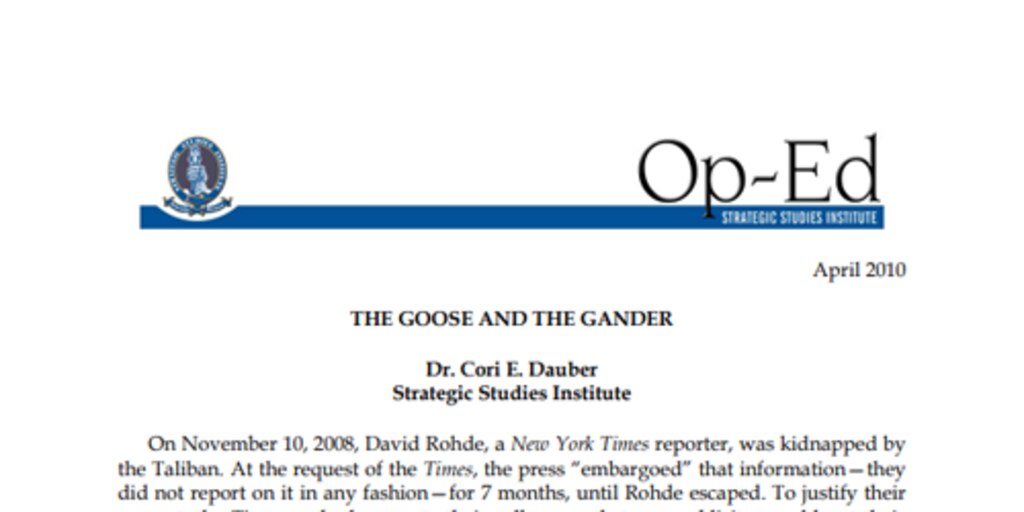 Cover for The Goose and the Gander