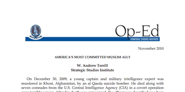 Cover for America's Most Committed Muslim Ally