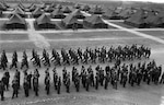 Expansion for the Korean War placed great strains on the single point of entry for BMT, Lackland AFB.  To cope with its population explosion of over 75,000 new trainees and instructors, tent cities emerged—a long Air Force tradition.