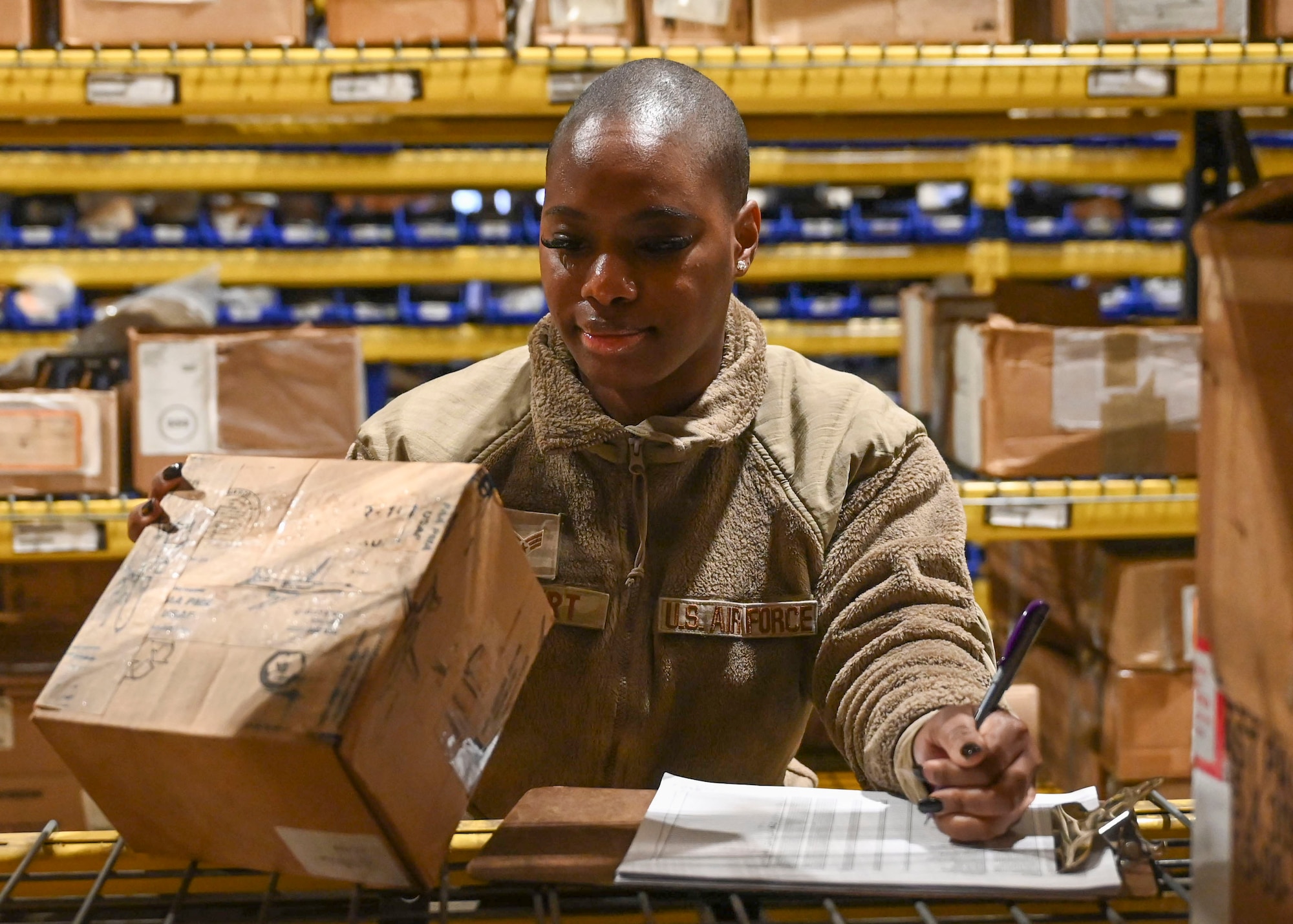 Aircraft part store personnel issue parts daily to maintenance for aircraft repairs and pick up parts from traffic management inbound to organize and put assets on shelves.