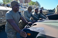 Dozens of wheeled vehicle mechanics keep tactical vehicles operational at the District of Columbia National Guard’s Combined Support Maintenance Shop at Joint Base Anacostia-Bolling Oct. 21, 2023.