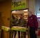 U.S. Air Force Col. Daniel Hoadley, 5th Bomb Wing commander (right), and U.S. Air Force Col. Kenneth Mcghee, 91st Missile Wing commander cut the ribbon at the grand opening of Myers Market at Minot Air Force Base, North Dakota, Nov. 15, 2023. Myers Market gives Airmen living in the dorms access to more food and beverage options. It also aids Airmen during winter months when traveling elsewhere for food could be inconvenient. (U.S. Air Force photo by Airman 1st Class Luis Gomez)