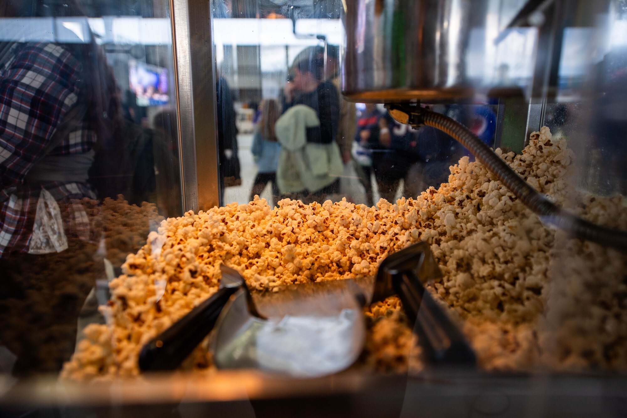 Popcorn is ready to be served during a tailgate event at Ramstein Air Base, Germany, Nov. 11, 2023.