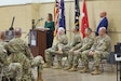 Christi Cole Pope speaks to attendees at an armory naming ceremony in Middlesboro, Kentucky, on Nov. 17, 2023.