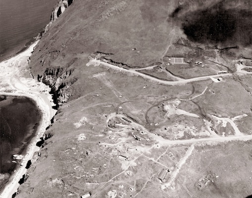 After a bombing attack on Fort Mears by Japanese aircraft, U.S. military construction surged across Amaknak Island and Unalaska.