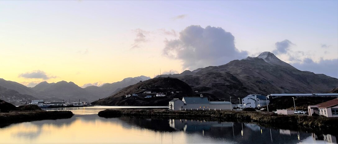 More than 4,000 people live in Unalaska today, which includes Dutch Harbor and Amaknak Island to the north.