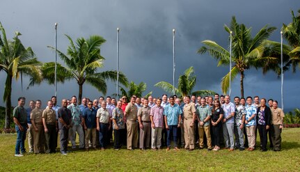 KOROR, Palau (Nov. 16, 2023) - Rear Adm. Gregory Huffman, the U.S. Indo-Pacific Command (INDOPACOM) Senior Military Official for the Republic of Palau, along with Palau President Surangel Whipps, Jr., and senior leaders from INDOPACOM and Palau held the bilateral Joint Committee Meeting (JCM) Nov. 16-17. 



The JCM is in accordance with the Compact of Free Association (COFA) Title III: Security and Defense Relations, and enables ongoing dialogue between nations, which prove to enhance security and defense responsibilities in the region. 



(U.S. Navy photo by Lt. Cmdr. Katie Koenig)