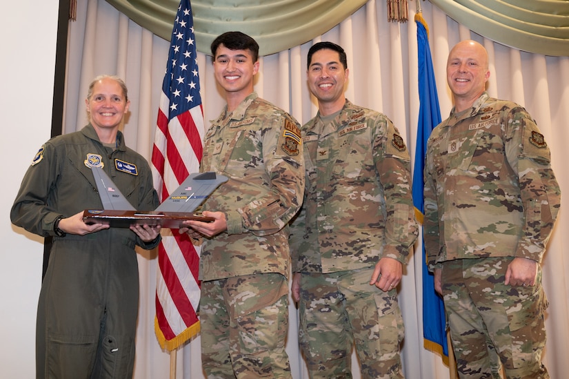 Members from the 305th Air Mobility Wing are recognized during the third quarter awards.