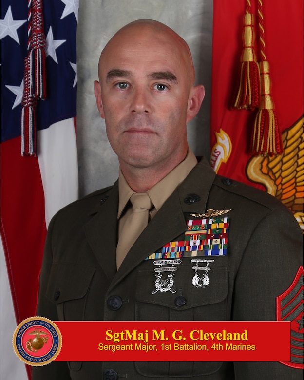 SgtMaj M. G. Cleveland > 1st Marine Division > Biography
