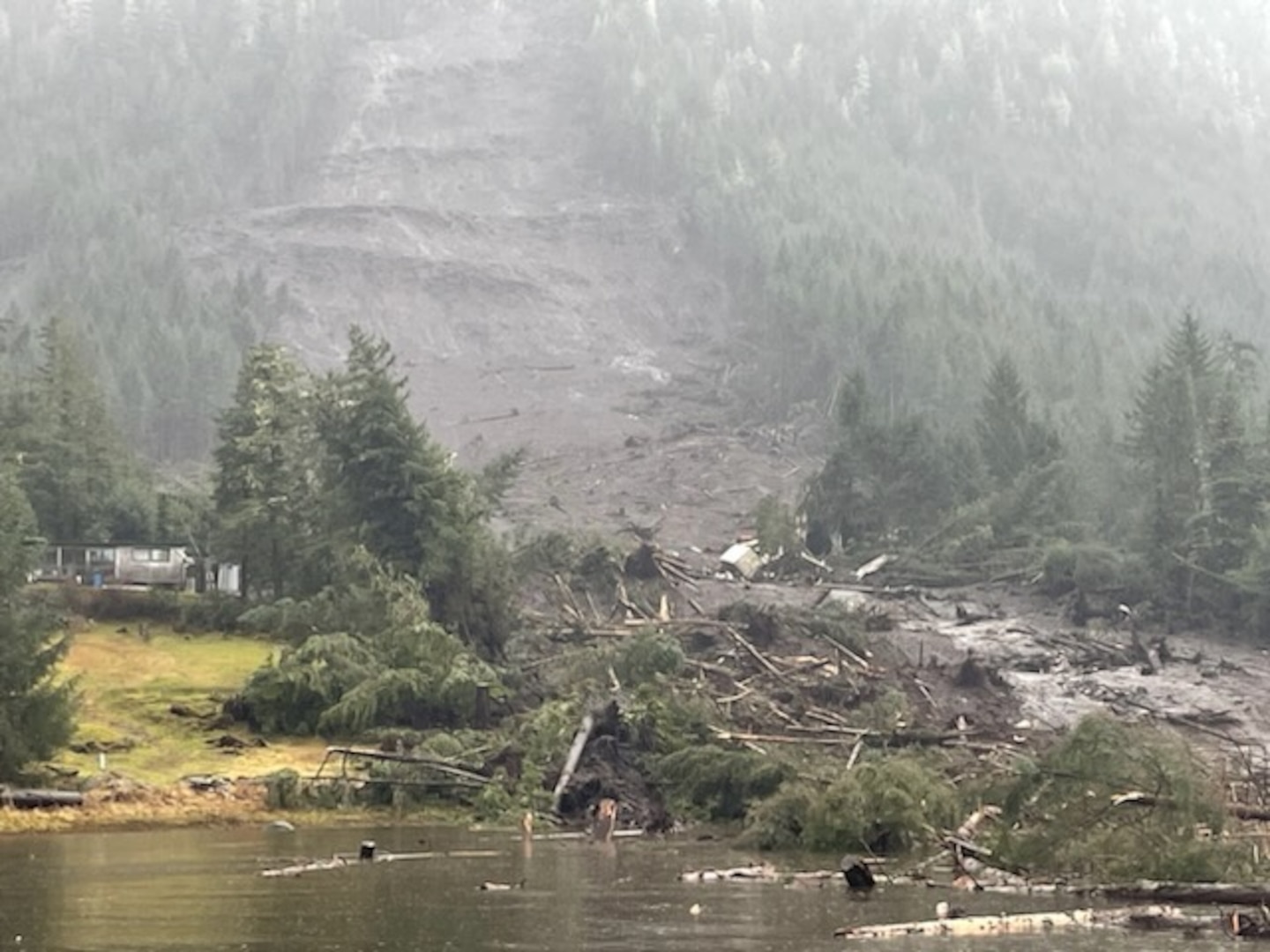 Coast Guard responds to mudslide in Wrangell, Alaska