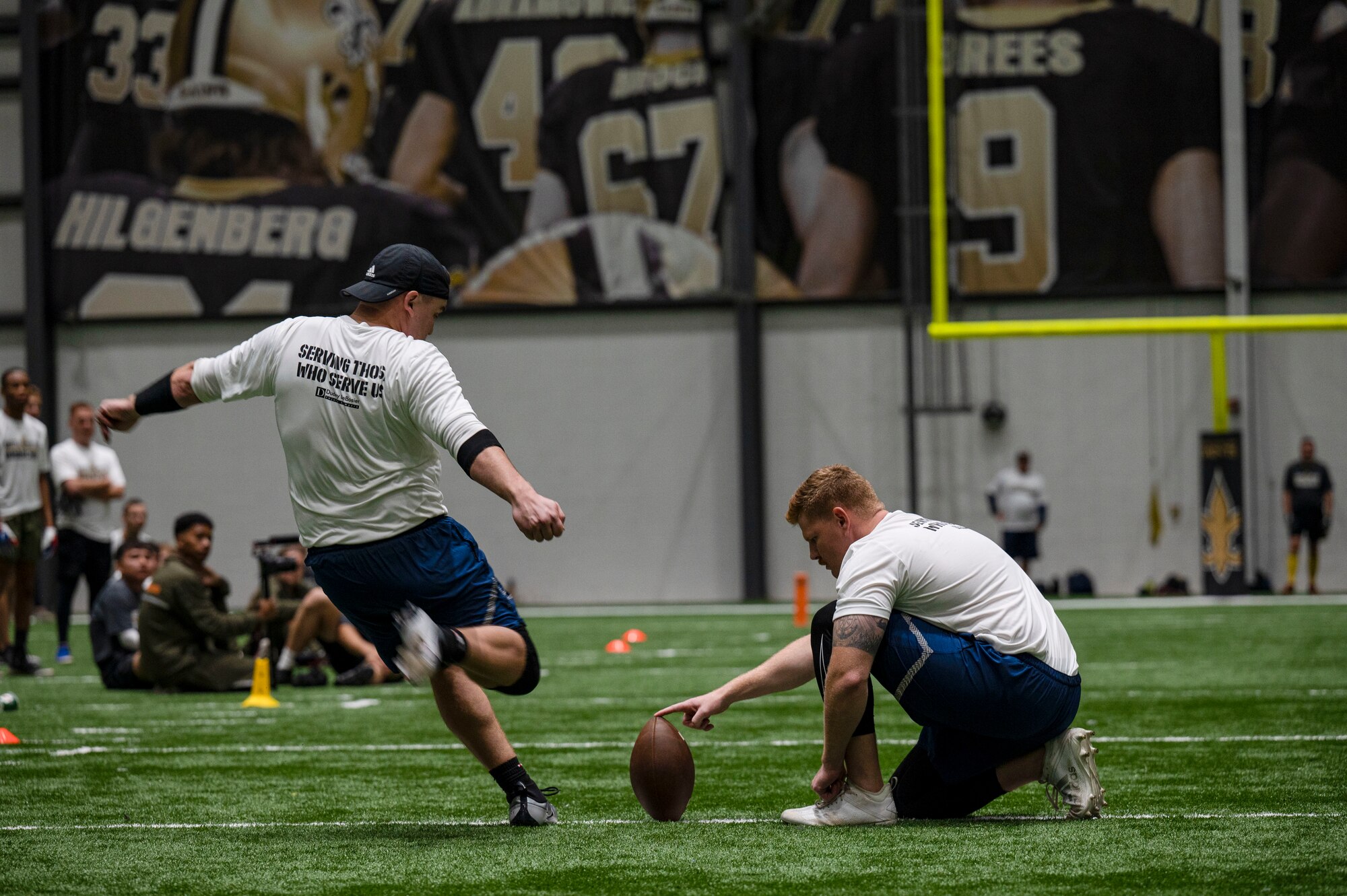 Members of the 81st Training Wing participated in the Battle of the Branches at the Saints Practice Facility, Louisiana.