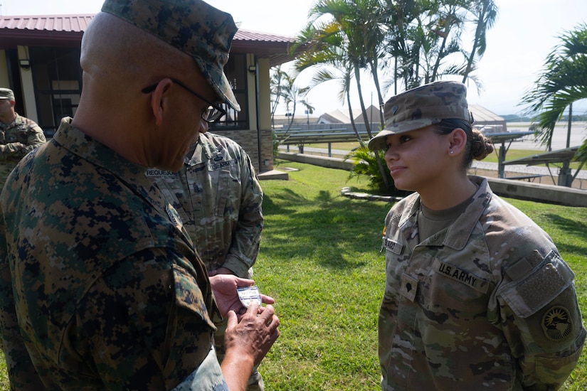 The U.S. SOUTHCOM command visit allowed the senior leaders to recognize the accomplishments of Joint Task Force-Bravo, and to celebrate the holidays with deployed personnel.