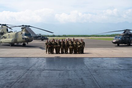 The U.S. SOUTHCOM command visit allowed the senior leaders to recognize the accomplishments of Joint Task Force-Bravo, and to celebrate the holidays with deployed personnel.