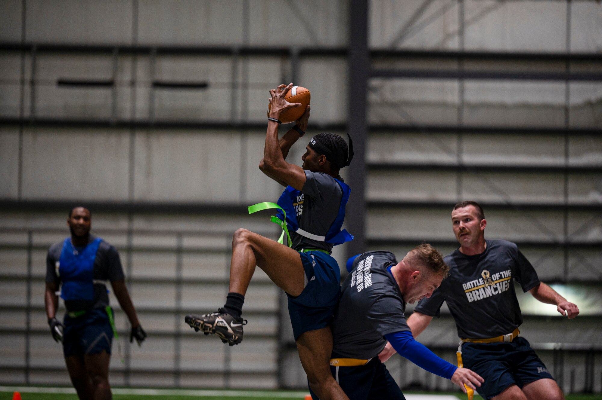 Members of the 81st Training Wing participated in the Battle of the Branches at the Saints Practice Facility, Louisiana.