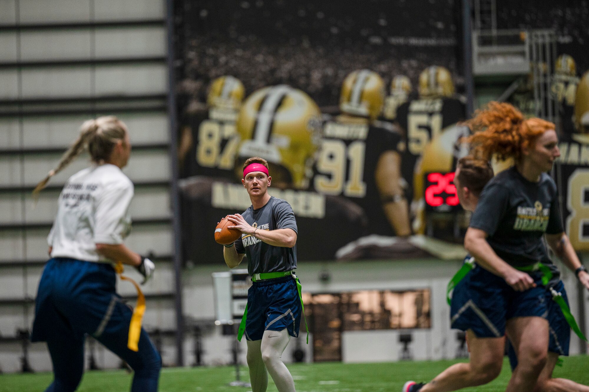 Members of the 81st Training Wing participated in the Battle of the Branches at the Saints Practice Facility, Louisiana.