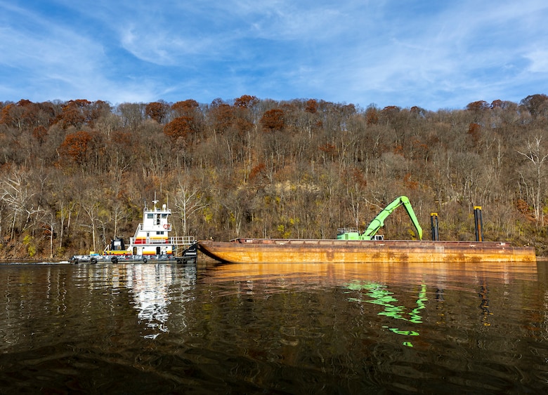 The Pittsburgh District contracted the work to install 73 fish reefs between Monongahela River miles 21.3 and 33.5 from Victory Hills to Clairton, Pennsylvania.