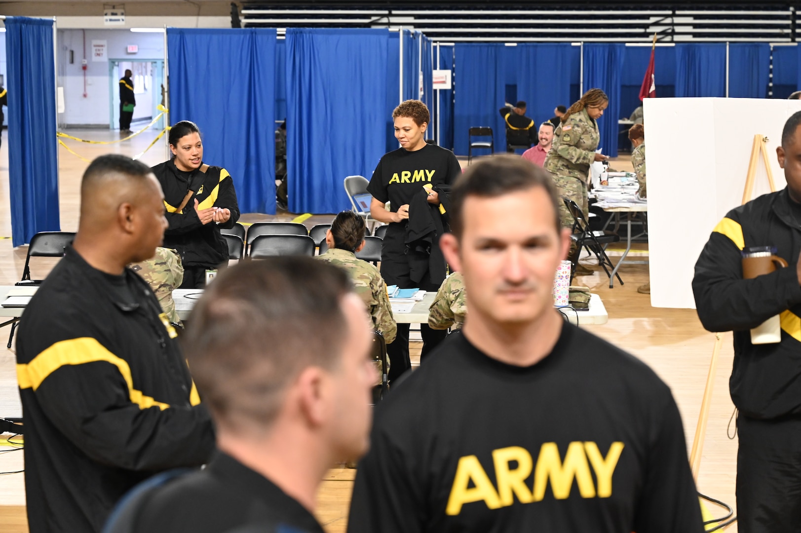 Members of the District of Columbia National Guard undergo Soldier Readiness Processing (SRP), and the Periodic Health Assessments (PHA), at the D.C. Armory, Nov. 2-5, 2023. Both are integral components of the D.C. National Guards commitment to ensure members are deployable and prepared for any mission.