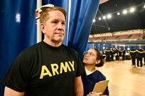 Members of the District of Columbia National Guard undergo Soldier Readiness Processing (SRP), and the Periodic Health Assessments (PHA), at the D.C. Armory, Nov. 2-5, 2023. Both are integral components of the D.C. National Guards commitment to ensure members are deployable and prepared for any mission.